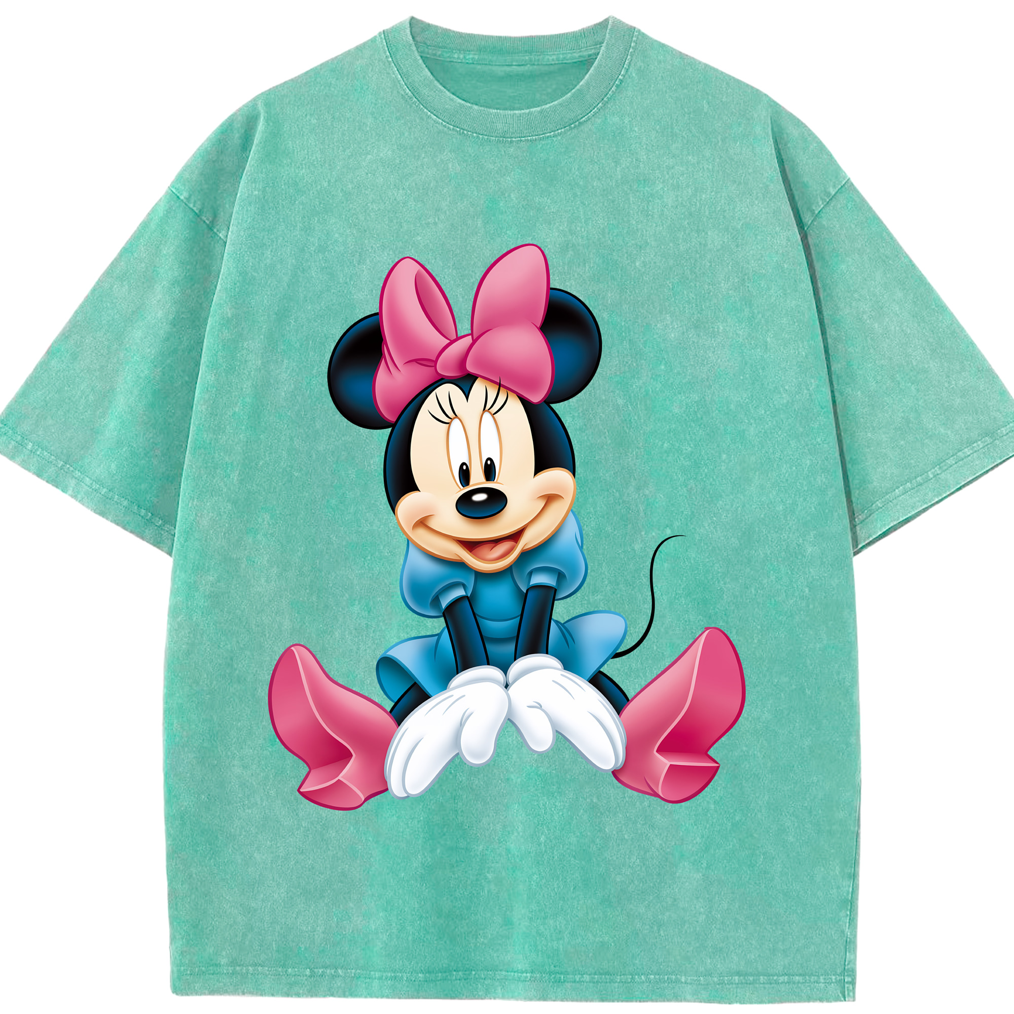 （画像用） ミッキーマウス Mickey Mouse 綿100% ヴィンテージ風 半袖Tシャツ（フロントプリント）